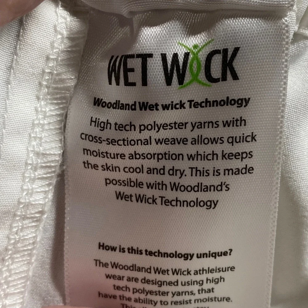 Woodland Wet Wick Off White Cargo Joggers Mens Large Athleisure Techwear Pants